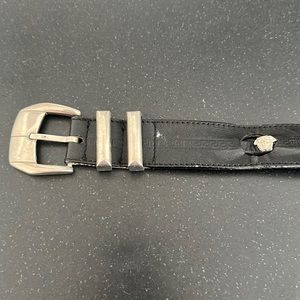 VINTAGE Gianni Versace Leather Belt with Medusa Head studs